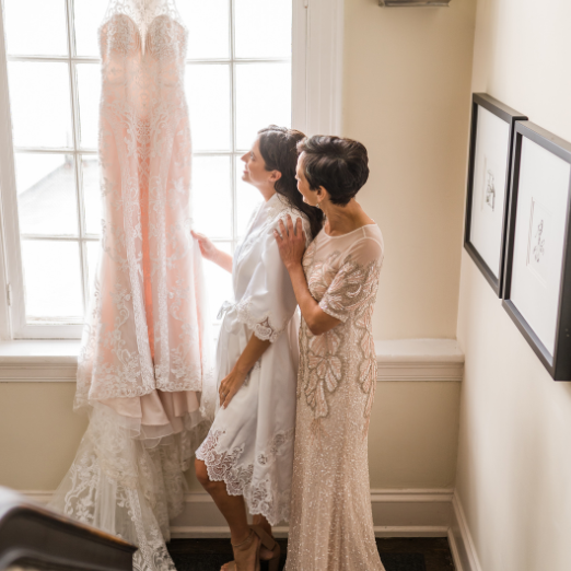 Wedding Robes For Brides Made From Mom's Wedding Dress