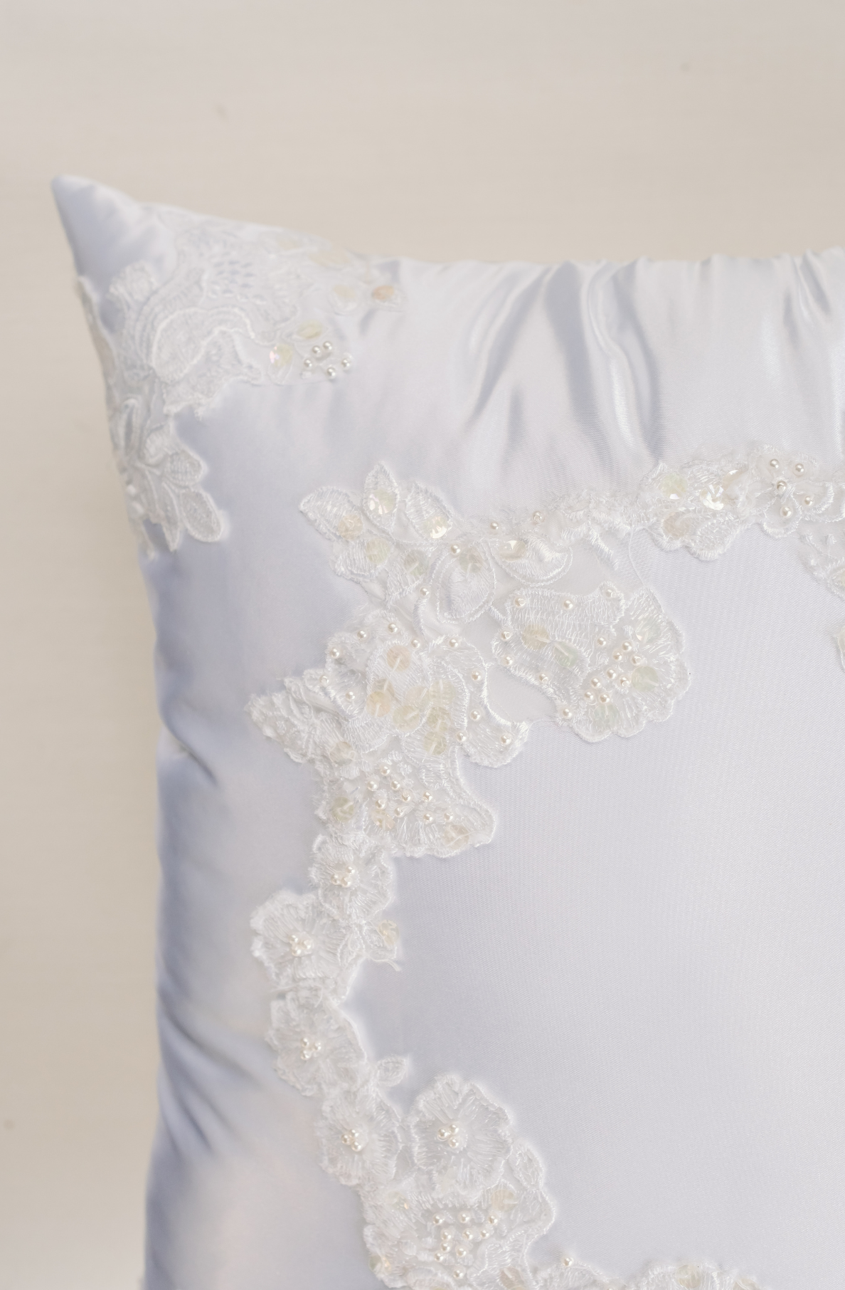 Exclusive Deal Wedding Dress Made Into a Square Pillow