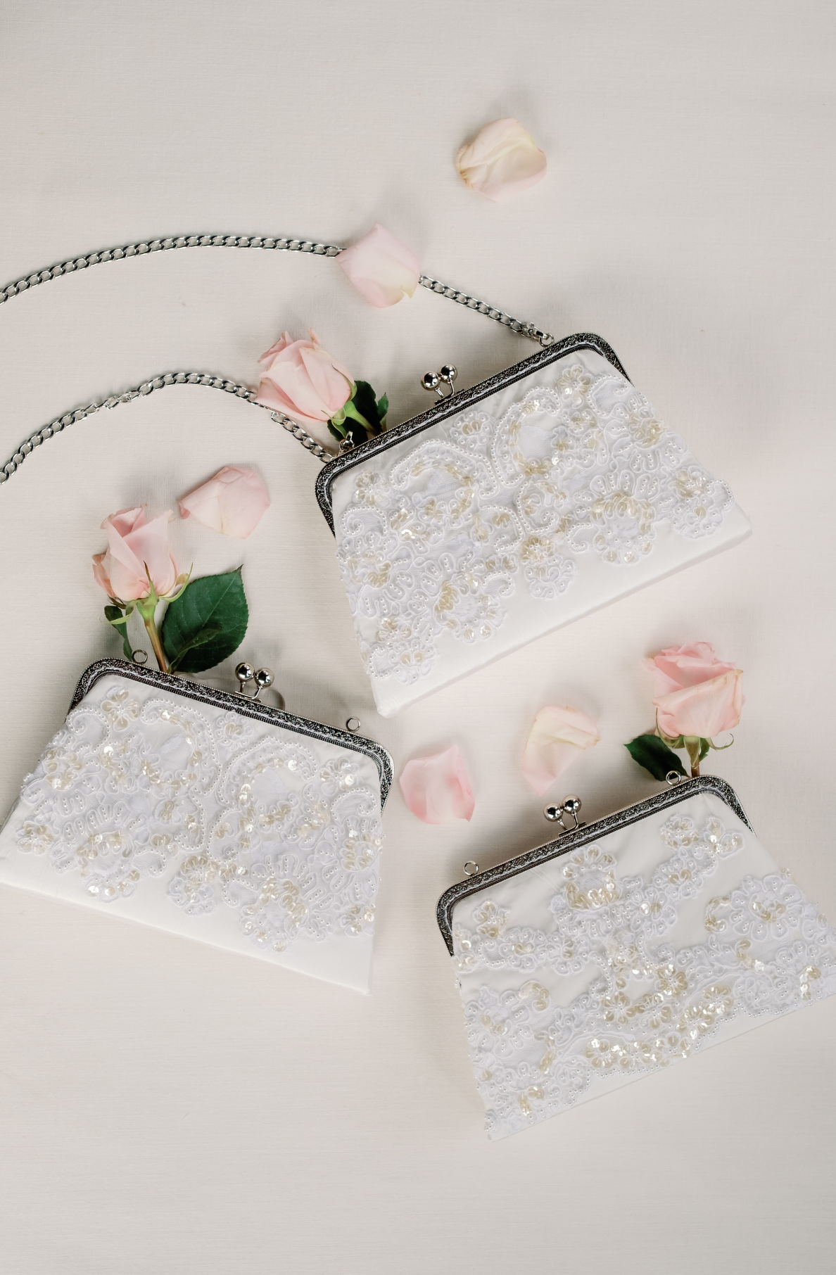 Women Clutch Bag Crystal White Bow Ladies Evening Bag Wedding Chain Handbag  | eBay